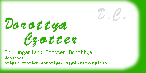 dorottya czotter business card